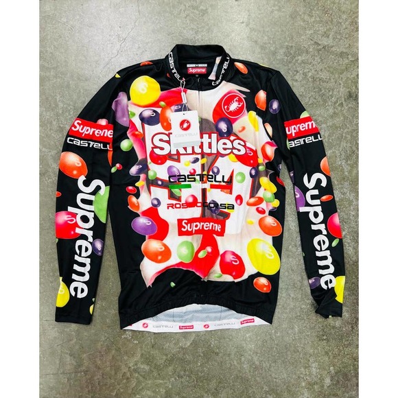 Supreme Skittles Castelli L/S Cycling Jersey - Medium - Picture 1 of 5